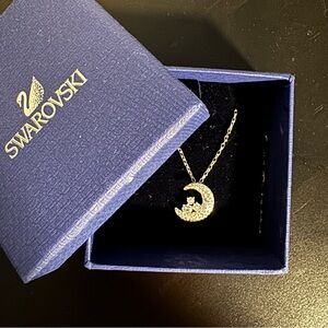Swarovski Crystal Moon necklace